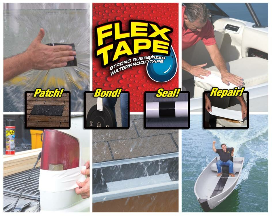 Лента клейкая Flex Tape 20*152см сверхсильная